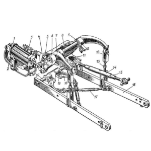 Механізм задньої навіски Т-40
