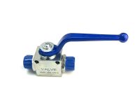 Кран гідравлічний шаровой 2-х ходовий S24